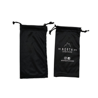 Pochettes en microfibre pour lunettes de soleil, sacs pour lunettes optiques, avec Double cordon de serrage, impression personnalisée