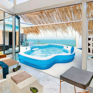 Piscina Inflable de PVC Elegante de 3 Metros de Largo con 2 Asientos y Respaldos para Uso Público - Product Image 3