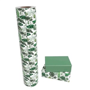 Custom Tropical <b>Leaves</b> Art <b>Paper</b> Roll 100GSM Double Side Coated PE Eco-Friendly Recyclable Wood Pulp Digital Printing Gift Craft - Product Image 6