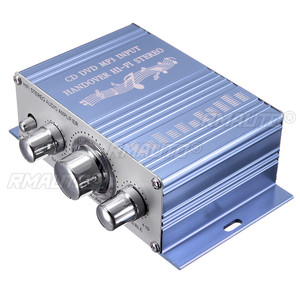 Amplificador de Audio Estéreo HiFi KROAK Mini 20w*20w para Auto, MP3, Radio FM, Barco, 2 Canales, Altavoz Estéreo, Azul y Rojo - Product Image 3