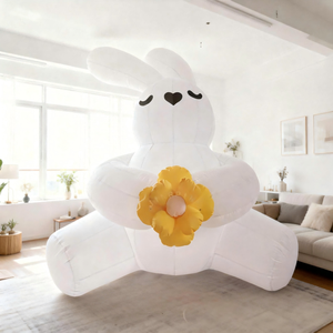 <span class=keywords><strong>Ballon</strong></span> <span class=keywords><strong>gonflable</strong></span> publicitaire en PVC de haute qualité, lapin de Pâques, lapin, imprimé UV, colonne, arche, décorations de fête, événements - Product Image 3