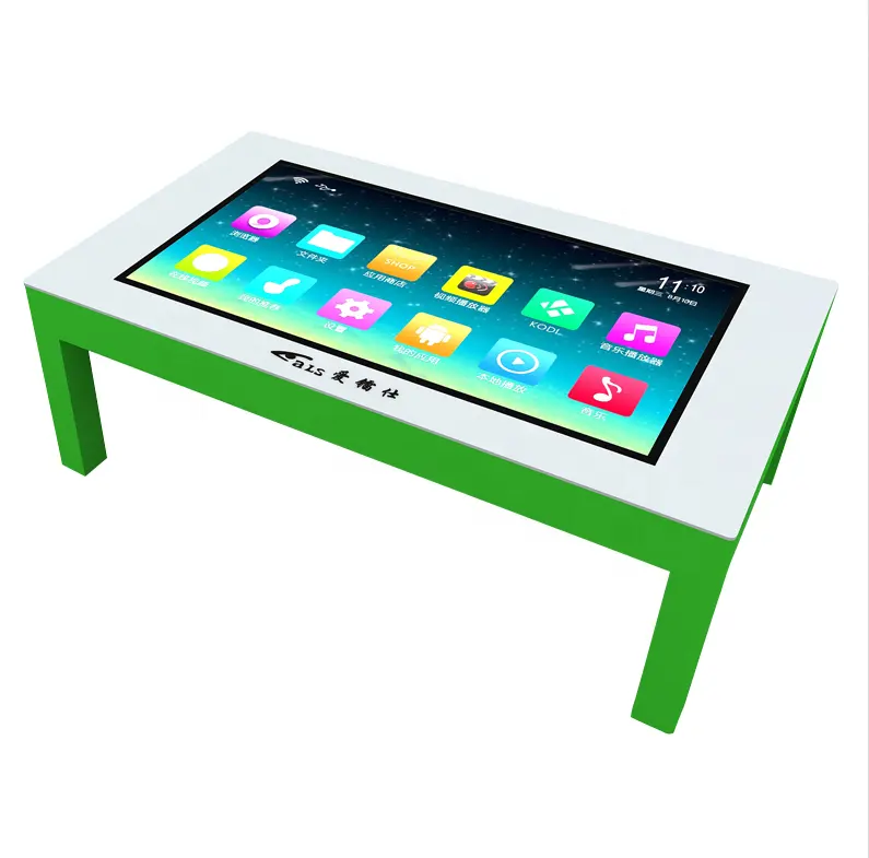 Smart Advertising Players touch table with lcd kiosk display touchscreen for living room home conference