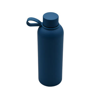 Bouteilles d'eau en acier inoxydable isolées de luxe sans BPA avec poignée colorée Surface de peinture en caoutchouc souple 350ml 500ml 750ml <span class=keywords><strong>1L</strong></span> - Product Image 4