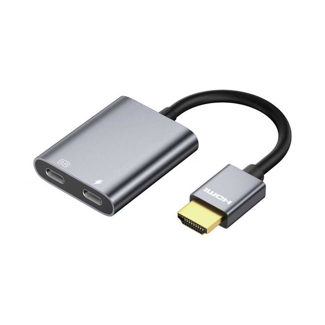 OEM H DMI2.0 to USB C Adapter 4K60Hz HDTV to Type C Converter With 5V1A Power Supply for AR Glasses TNTGO Display Laptop