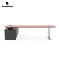 Escritorio Ejecutivo de Madera Sólida para Oficina Moderna de Lujo SpaceUnited, para Gerentes y Jefes