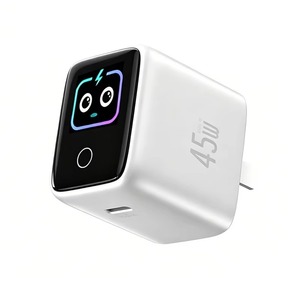 Cargador GaN Universal de Viaje de 45W con Pantalla Inteligente, Carga Rápida USB C PD, Enchufe EU US UK, Fábrica OEM - Product Image 1