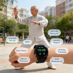 Un Solo Tasto, Aiuto Immediato: Smartwatch GPS 4G per la Sicurezza e il Monitoraggio della Salute degli Anziani - Product Image 2