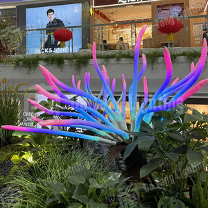 Lumière LED d'extérieur à motif végétal en PVC Fantasy Glow pour décoration de jardin et installation artistique paysagère - Product Image 5