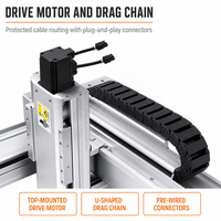 Module linéaire de robot cartésien à 3 axes XYZ en gros avec bras cantilever à engrenages et roulements pour machine de distribution et de gravure laser