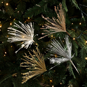 Paillettes dorées en forme <span class=keywords><strong>de</strong></span> grignons, paillettes scintillantes, feux d'artifice explosifs, pompons, décorations <span class=keywords><strong>de</strong></span> sapin <span class=keywords><strong>de</strong></span> Noël, pointes <span class=keywords><strong>de</strong></span> fleurs - Product Image 1