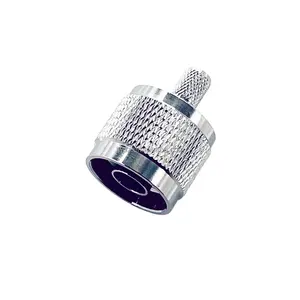 N macho de crimpado conector de RF para LMR195 /3D-FB/RG58 cable