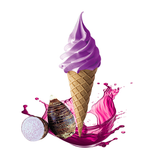 Mezcla de Polvo para Helado Suave de Taro y Frutas con Azúcar, Goma Mastic, Gelato Cremoso, Ingredientes Premium para Helado, Polvo Saborizante - Product Image 1