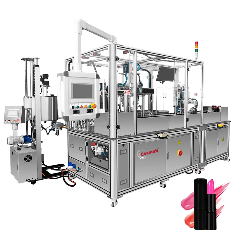 Siliconen Mal Cosmetische Lippenstift Lipbalsem Verwarming Koeling Capping Capping Machine Lippenstift Lippenbalsem Maken Machine