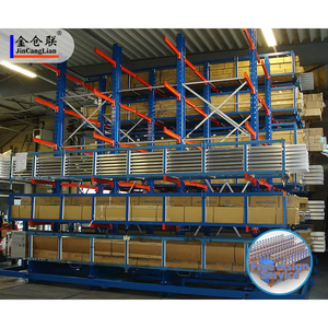 Système de rayonnage en acier industriel à cantilever pour bois, 5 niveaux, protection contre la corrosion, haute efficacité de stockage - Product Image 4