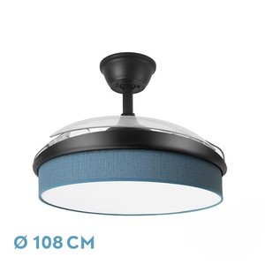 72W DC <b>fan</b> <b>with</b> 3 blades, 7200 lumens and 3000K/4000K/6000K color temperature, <b>remote</b> <b>control</b>, memory function and timer; ideal - Product Image 1