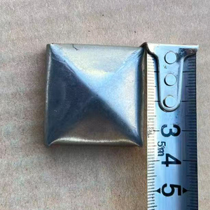 Coperture Decorative per Pali di Recinzione <span class=keywords><strong>in</strong></span> Acciaio Zincato, Tappi per Estremità di Tubi, Copripali Quadrati e Sferici - Product Image 1