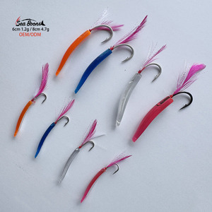 Señuelos de <span class=keywords><strong>Pesca</strong></span> de Arrastre al por Mayor de 6cm y 8cm, Señuelos de <span class=keywords><strong>Pesca</strong></span> Tipo Cuchara de 60mm y 80mm para Agua Salada, Señuelos de <span class=keywords><strong>Pesca</strong></span> de Lucio Realistas en 3D - Product Image 5
