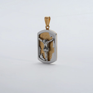 18k Gold Plated <b>Titanium</b> Steel Religious Pendant Necklace Unisex Gift Jewelry Fashion Accessory - Product Image 5