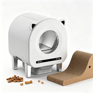 Nouvelle arrivée : Bac à litière électrique pour chat, Lettiera, automatique, avec capteur intelligent, structure anti-pincement sécurisée - Product Image 1