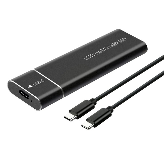 USB 3.1 TYPE-C to M.2 NGFF SSD Mobile Hard Disk Box 10Gbps External Enclosure Case for M2 SATA SSD USB 3.1