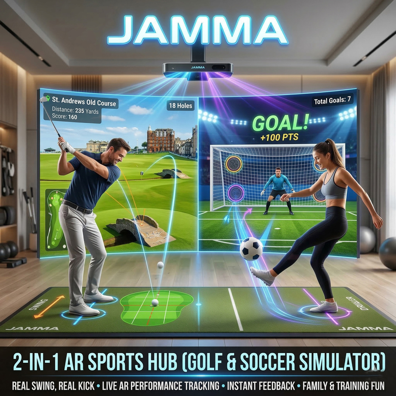 Indoor Amusement Multi sport Simulator Golf