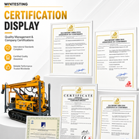 Garantie 1 an, Foreuse rotative diesel personnalisable, profondeur et diamètre de forage 350m, mobilité sur chenilles/roues, prix compétitifs