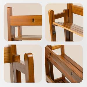 Organisateur de comptoir de cuisine en bambou, <span class=keywords><strong>étagère</strong></span> de rangement en bois pour <span class=keywords><strong>épices</strong></span>, présentoir, <span class=keywords><strong>étagère</strong></span>s de salle de bain - Product Image 4