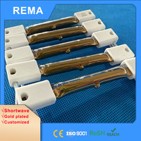 Émetteur infrarouge plaqué or pour lampe chauffante de petit four, chauffage infrarouge, lampe de polymérisation à ondes courtes 300W 500W 600W, remplace Heraeus