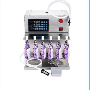 Semi Automatic Magnetic <b>Pump</b> 6 Heads Beverage Spout Pouch Bag Single Head Upright Bag Liquid Filling Machine - Product Image 2