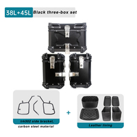 TRK502 Support de boîte à montage latéral en acier inoxydable Support de porte-bagages en acier au carbone pour motos Boîtes en aluminium