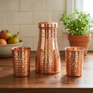 Verres en cuivre martelé pour usage domestique, écologiques, sans BPA, certifiés, compatibles lave-vaisselle, revêtement anti-corrosion, bon marché - Product Image 2