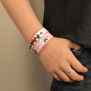 Bracelet Bohème Créatif Broderie Papillon Tissé à la Main Bracelet Oeil du Diable Ouverture Porte-Bonheur Diamant à la Mode Vente en Gros - Product Image 2