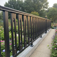 Rampe en alliage d'aluminium de marque BOSI au design moderne, facile à assembler, pour balcon et escalier intérieur/extérieur, avec garantie de 5 ans