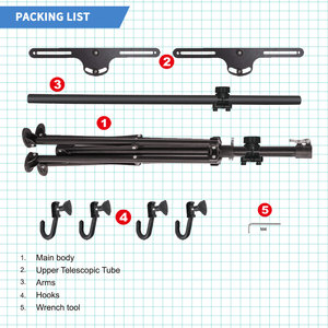 Estante de estacionamiento de bicicletas de doble capa para almacenamiento en garaje-Estante de bicicletas duradero - Product Image 5