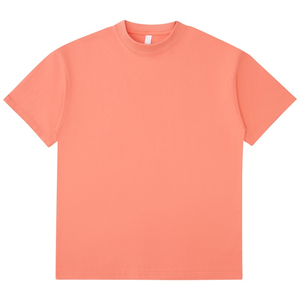 Camiseta de algodón puro de 300G para hombre, camiseta de gran tamaño de Hip Hop Boxy Fit con escote ancho corto, Camiseta de punto de gran tamaño - Product Image 5