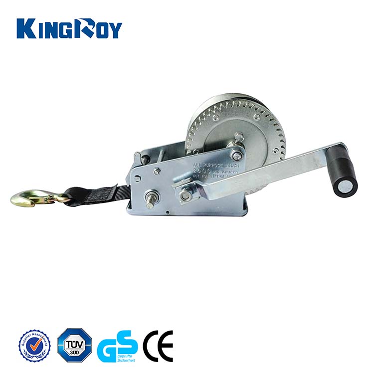 Тяжелая полиэфирная веревка KINGROY, 2500 фунтов, ручная лебедка для лодки