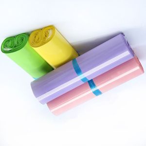 Sacs d'expédition personnalisés en PE à faible MOQ, sacs postaux imprimés en polyéthylène, enveloppes de coursier en plastique multicolores pour petites entreprises en ligne - Product Image 1