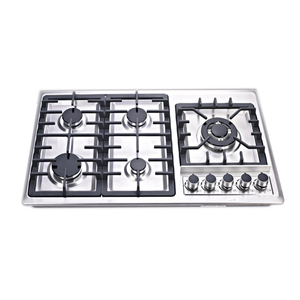 Placa de Cocción de <span class=keywords><strong>Gas</strong></span> <span class=keywords><strong>Integrada</strong></span> en <span class=keywords><strong>Encimera</strong></span> de Acero Inoxidable de 5 Quemadores de China - Product Image 1
