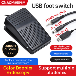 बहुउद्देशीय FS-01 फुट पेडल स्विच pvc प्लास्टिक शेल यूएसबी, इयरफ़ोन, डीसी प्लग विंडोज मल्टी सिस्टम संगतता - Product Image 2