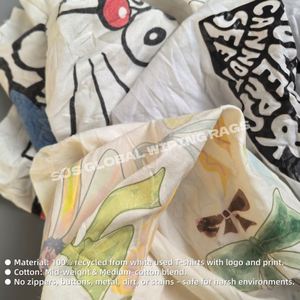 Trapos de Algodón Estampados Blancos de Alta Calidad para Limpieza Industrial, Trapos de Corte para Limpieza - Product Image 4