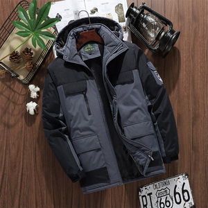Men's Winter Soft Shell Jacket Winter Outdoor Thick <strong>Velvet</strong> Fleece Oversize Windbreaker <strong>Coat</strong> - Product Image 5