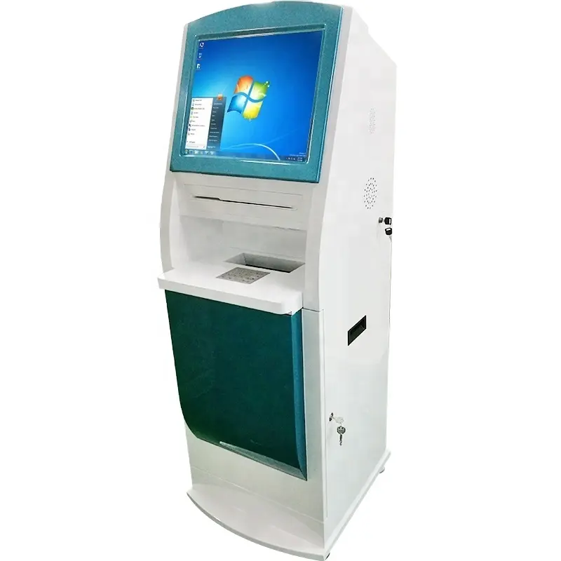 Çok fonksiyonlu Self servis otomat nakit alıcı makinesi ATM/BTM ekipmanları ödeme Android Kiosk