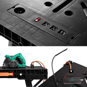 Vertak plastique pliable bancs de travail du bois robuste établi portable capacité de 1000lbs table de travail pliable robuste - Product Image 4