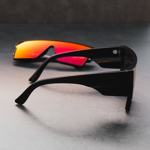 OHEMADO 3408 Z87 Work Safety Classic <b>Square</b> One Piece Full Rim Mirror <b>Sunglasses</b> Unisex Brand Designer Shield UV400 - Product Image 3