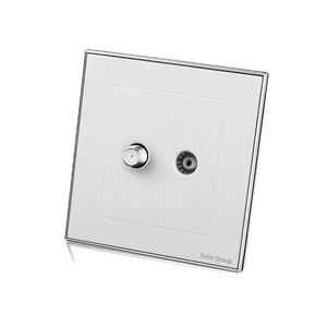 Panel universal internacional para ordenador y TV, interruptor eléctrico para satélite, enchufe 86*86 + enchufe de interfaz de red RJ45 - Product Image 6