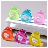 Objet lumineux mini mignon lueur dans la nuit charme résine lapin chine sac aveugle jouet miniature bébé poupée figurine et accessoires