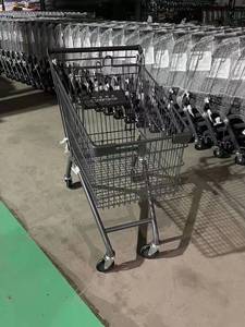 Directo de fábrica Popular 80L Supermercado Carrito de compras Estilo profesional Chapado en zinc a un precio inmejorable - Product Image 2