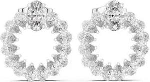 Pendientes de Acero Inoxidable con Incrustaciones de Diamantes Moissanite, Estilo Hip Hop, para Mujer, Ideales para Fiestas - Product Image 3