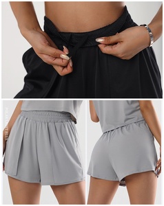 Hide Hips &amp; Prevent Wardrobe Malfunctions Athletic <strong>Shorts</strong> Slimming Side Pocket <strong>Shorts</strong> Phone Pocket Yoga <strong>Shorts</strong> with Liner - Product Image 5