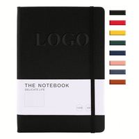 Hochwertiges Persönliches Soft-Touch Notizbuch mit Individuellem Taillendruck Marken-Notizbuch PU Hardcover A5 mit Logo